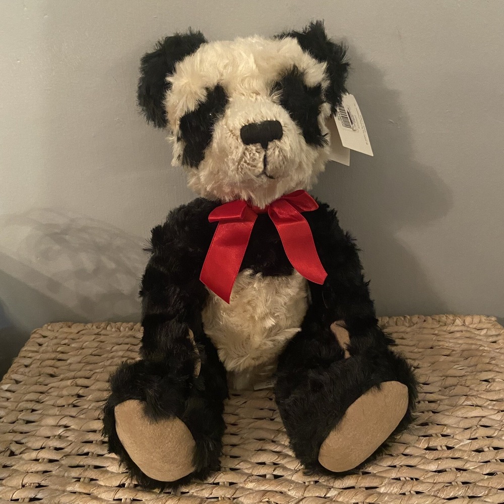 NEW Bombay Mei‎ Ying 12 Inch Plush Panda Bear Stuffed Animal NWT